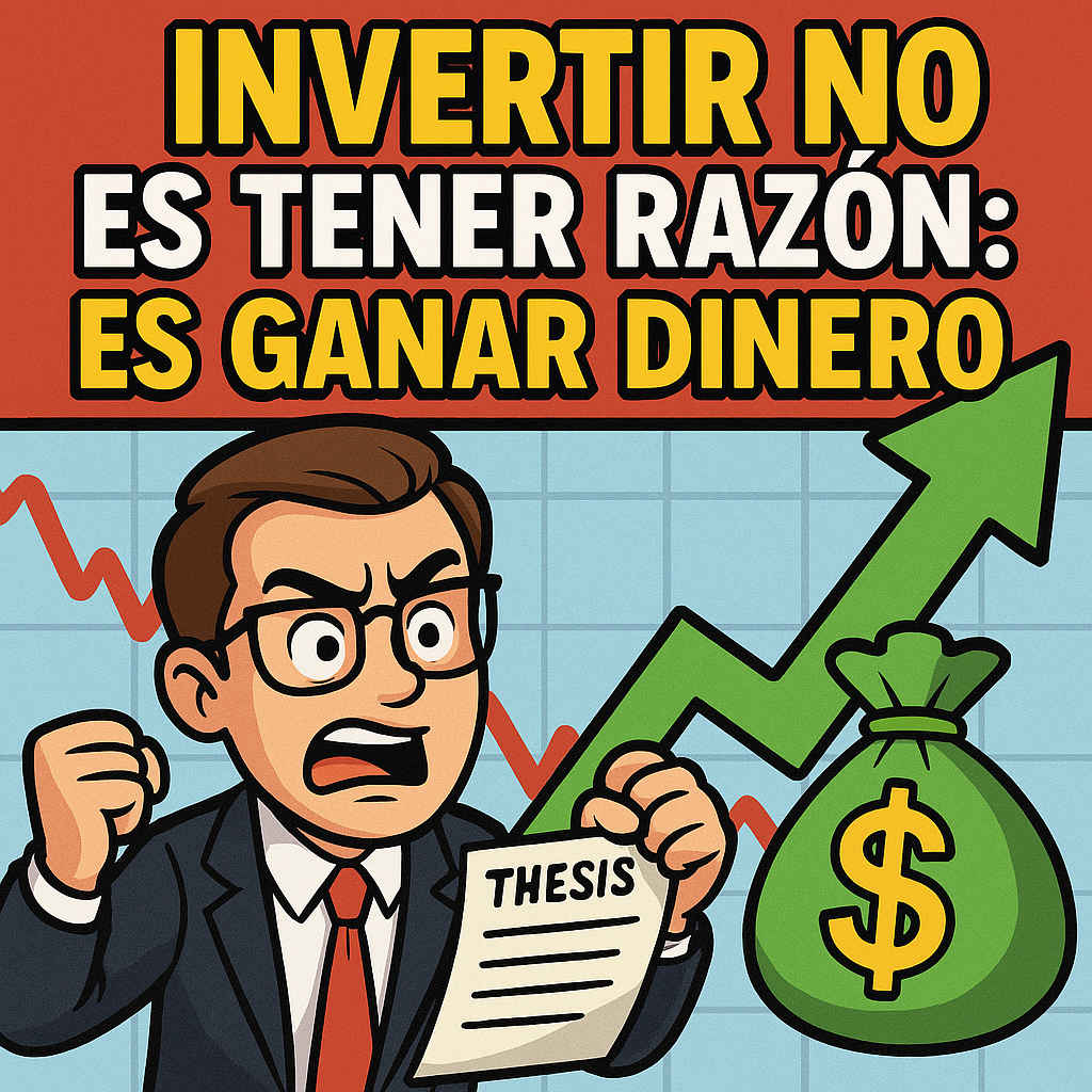🎯 Invertir no es tener razón: es ganar dinero